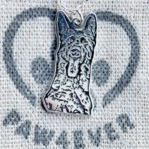 Live Edge Pet Portrait Necklace